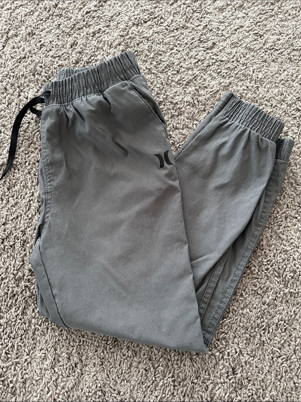 Hurley Charcoal Elastic Waist Joggers boys